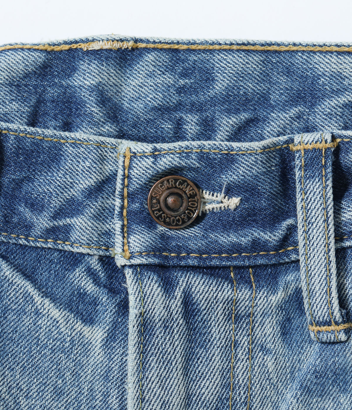 Lot No. SC42321SW / 14oz. DENIM BOOT CUT AGED MODEL