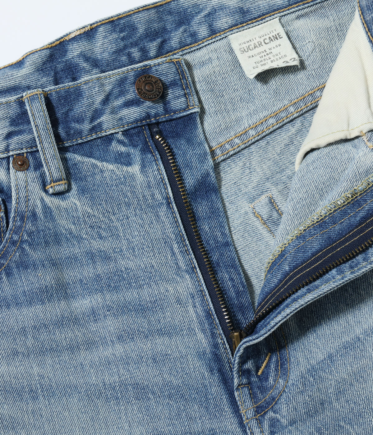 Lot No. SC42321SW / 14oz. DENIM BOOT CUT AGED MODEL
