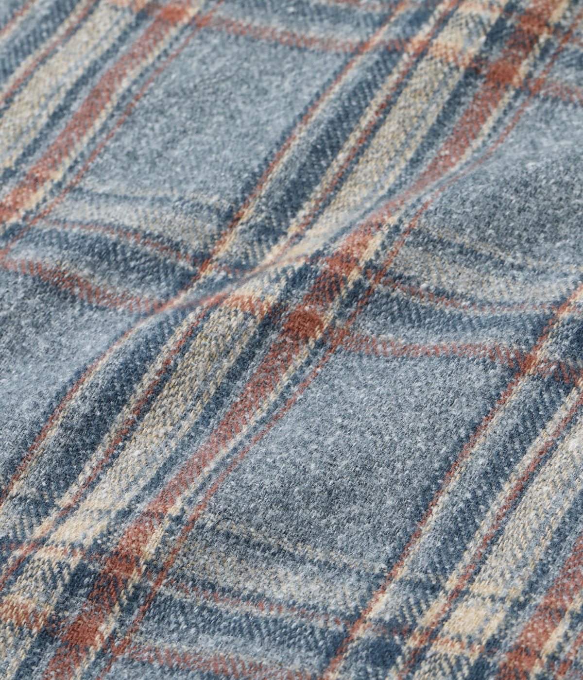 Lot No. SC29787 / BRUSHED HERRINGBONE CHECK WESTERN SHIRT