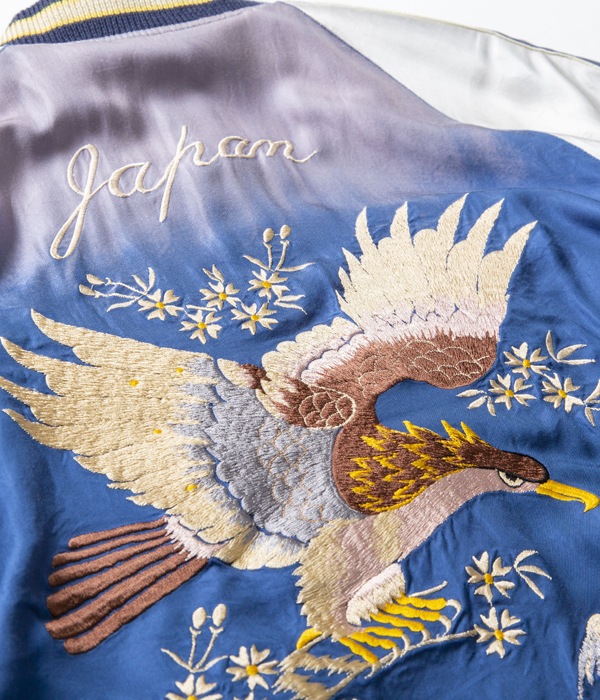 Lot No. TT14572-119 / Early 1950s Style Acetate Souvenir Jacket "DRAGON HEAD" �� "EAGLE" (AGING MODEL)