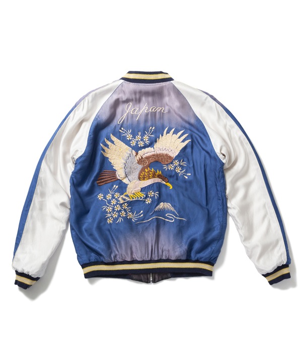 Lot No. TT14572-119 / Early 1950s Style Acetate Souvenir Jacket "DRAGON HEAD" �� "EAGLE" (AGING MODEL)