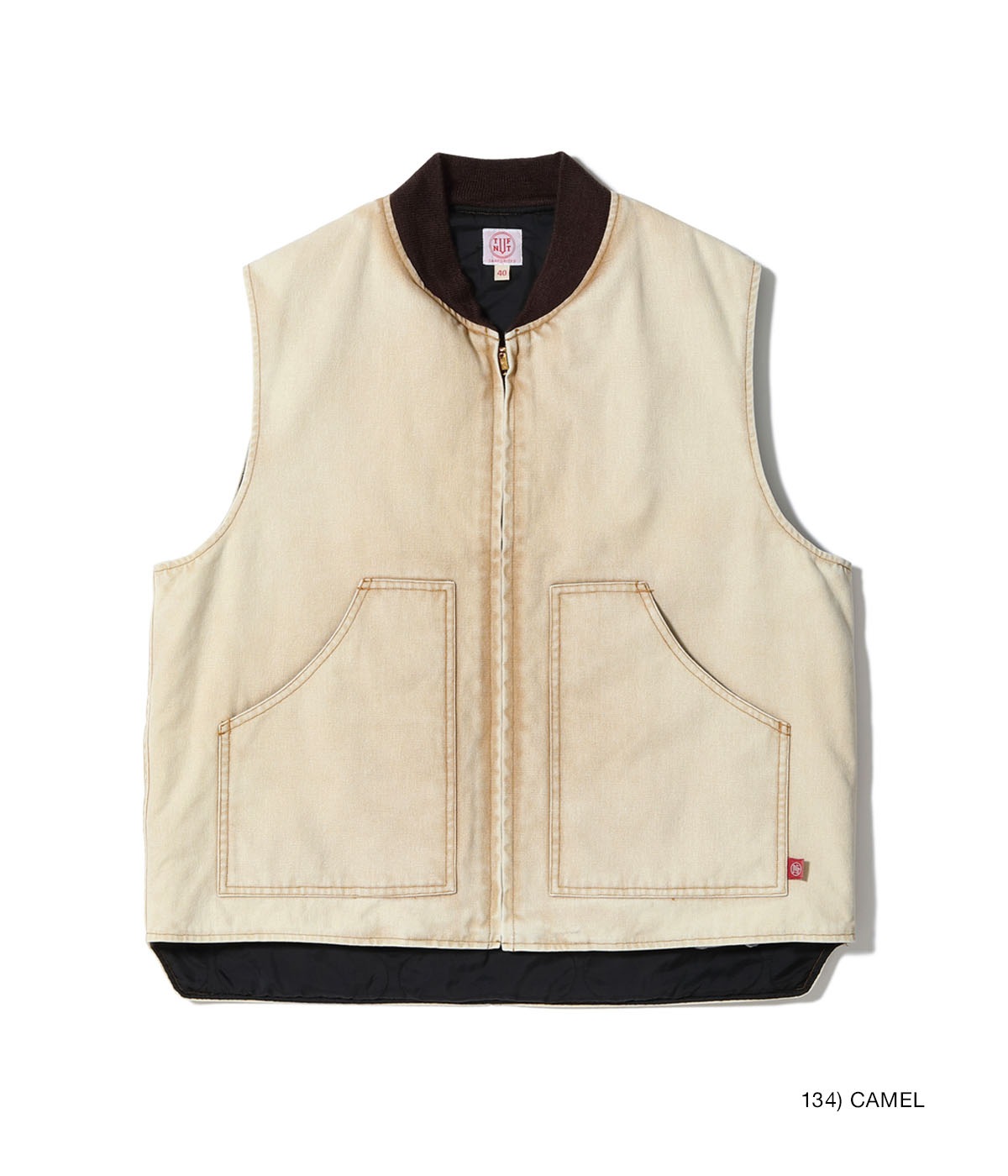 Lot No. TN15803H / TUF-NUT COTTON DUCK WORK VEST AGING MODEL