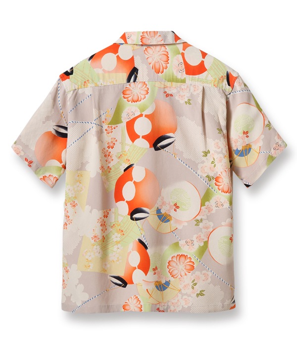 Lot No. SS38573 / RAYON HAWAIIAN SHIRT ��LANTERN PROCESSION��