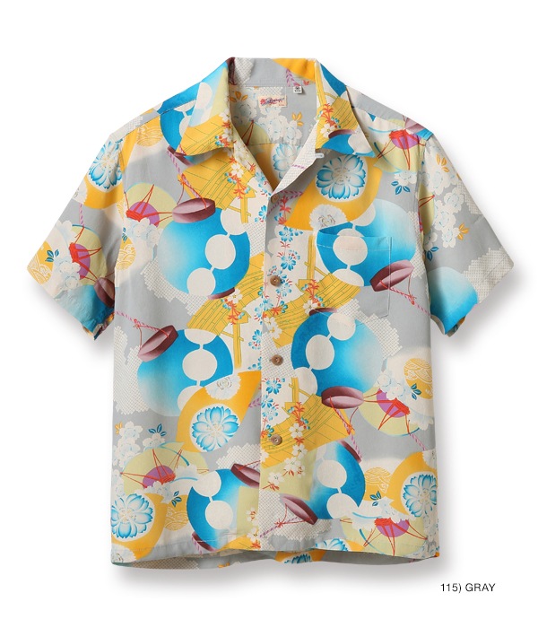 Lot No. SS38573 / RAYON HAWAIIAN SHIRT ��LANTERN PROCESSION��