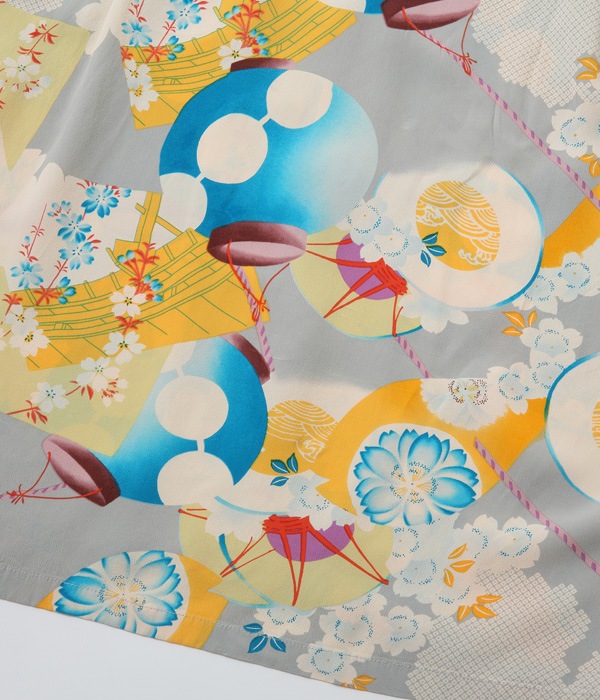 Lot No. SS38573 / RAYON HAWAIIAN SHIRT ��LANTERN PROCESSION��