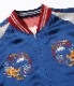 Lot No. TT15277-125 / Early 1950s - Mid 1950s Style Acetate Souvenir Jacket KOSHO & CO. Special Edition JAPAN MAP  CHERRY BLOSSOMS & EAGLE (HAND PRINT)