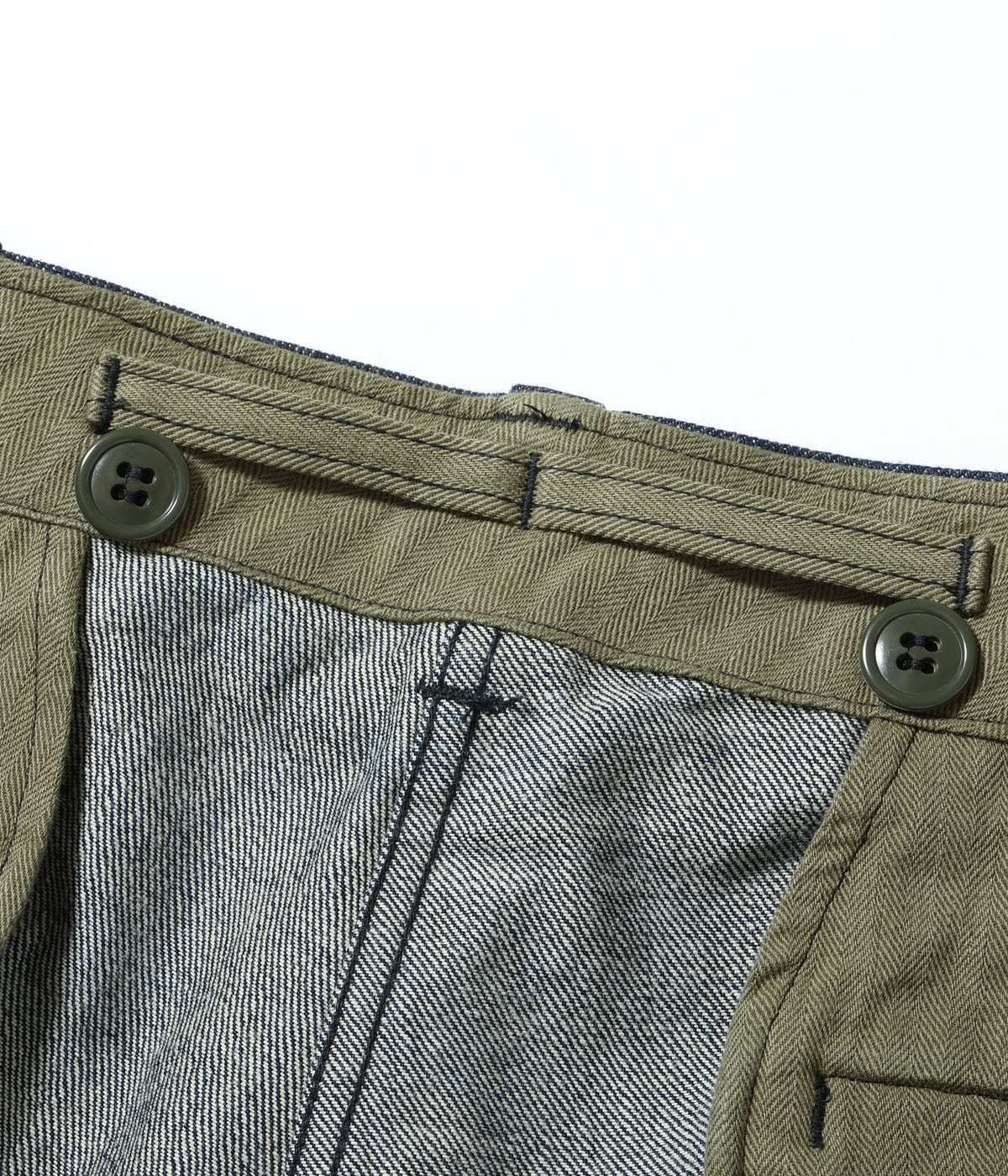 Lot No. BR42466 / TROUSERS, FIELD, Type M-1943 DENIM CIVILIAN MODEL