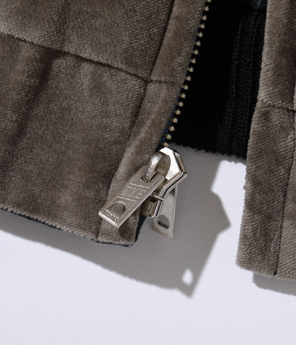 Lot No. TT15175-115 / Mid 1950s Style Velveteen Souvenir Jacket BLACK EAGLE  JAPAN MAP (Reversible Side)