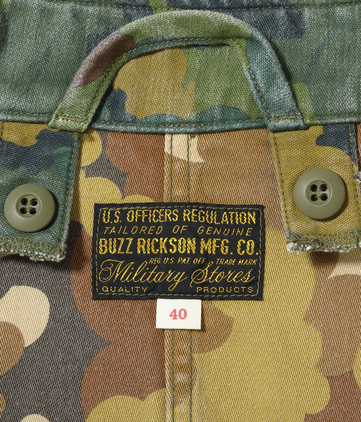 Lot No. BR15578 / Type M-65 (NO HOOD) MITCHELL PATTERN CAMOUFLAGE
