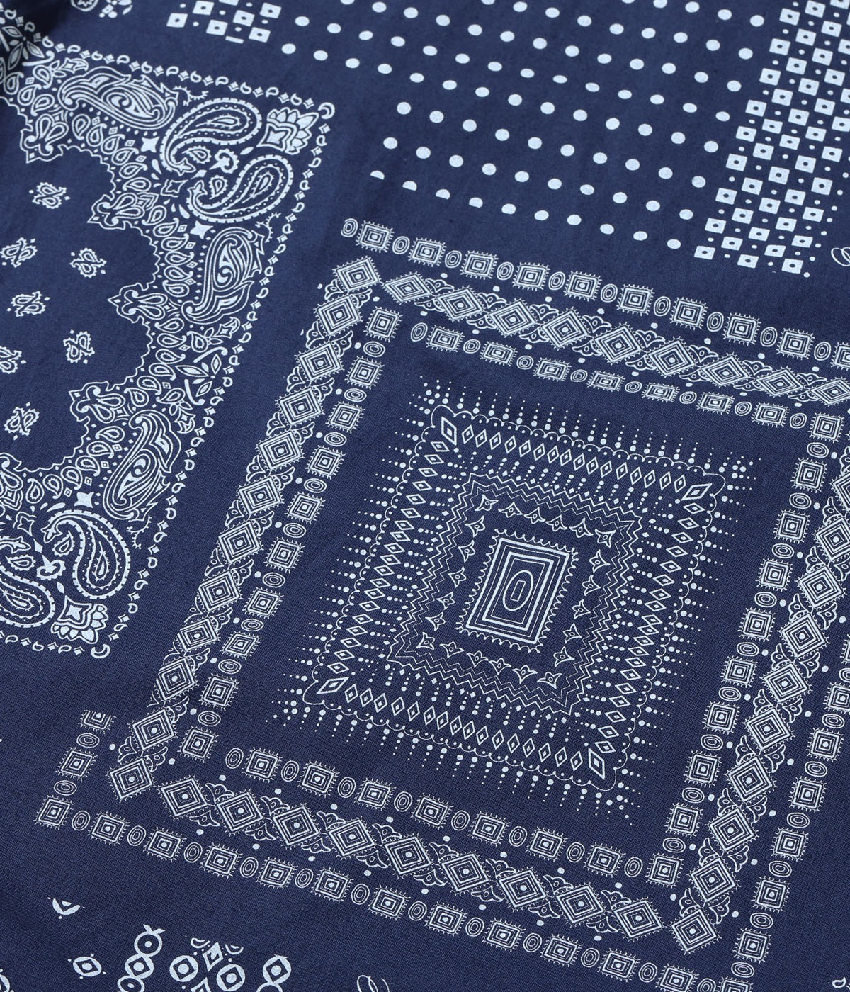 Lot No. SC39465 / NATIVE AMERICAN BANDANA PATCHWORK PRINT OPEN SHIRT