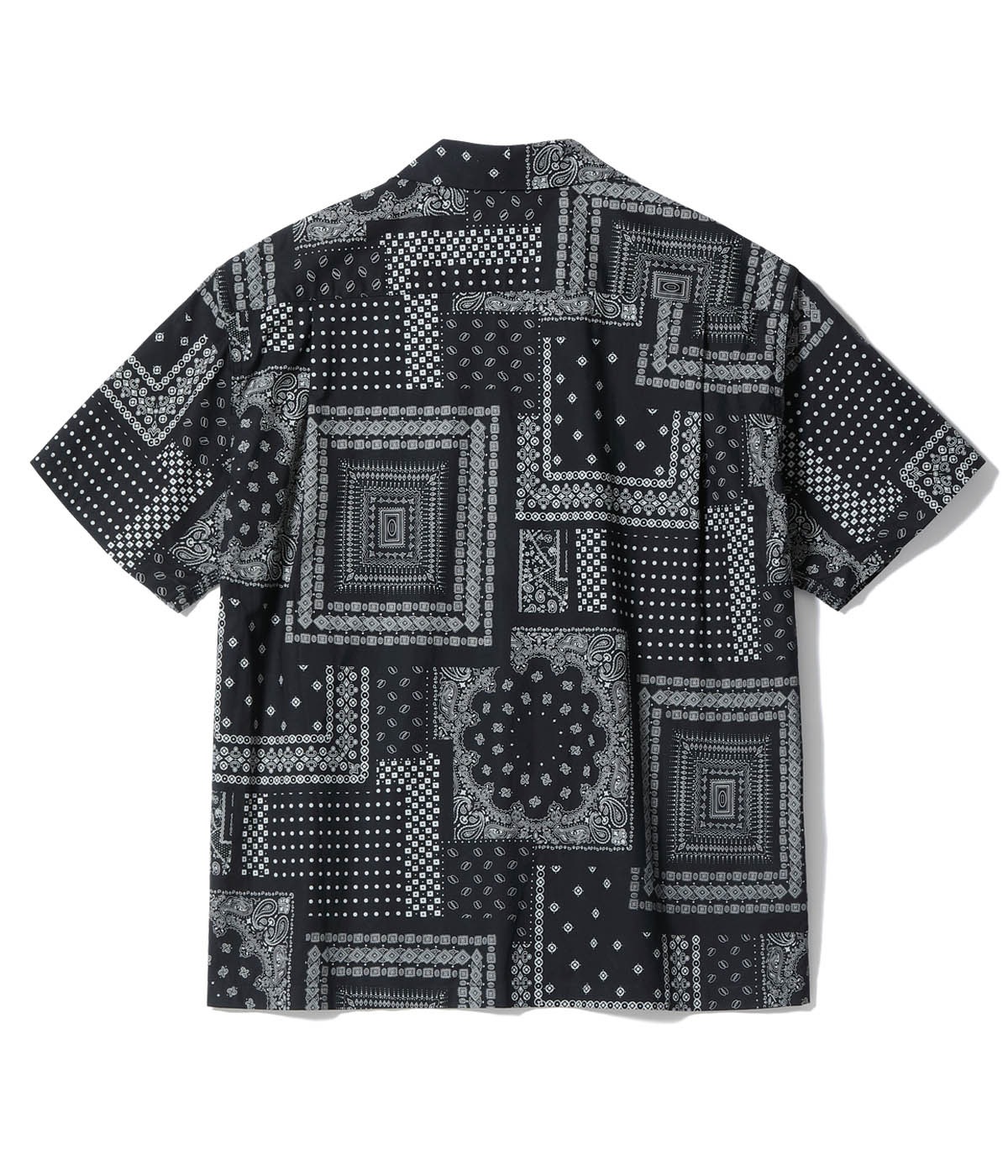 Lot No. SC39465 / NATIVE AMERICAN BANDANA PATCHWORK PRINT OPEN SHIRT