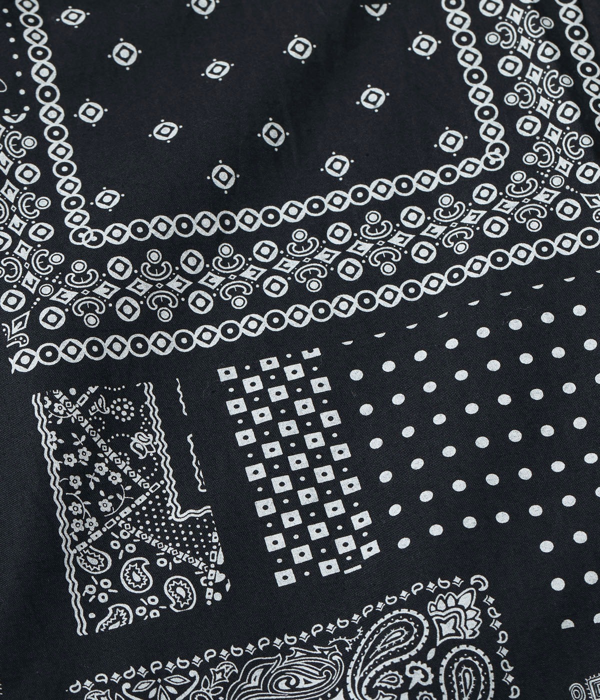 Lot No. SC39465 / NATIVE AMERICAN BANDANA PATCHWORK PRINT OPEN SHIRT