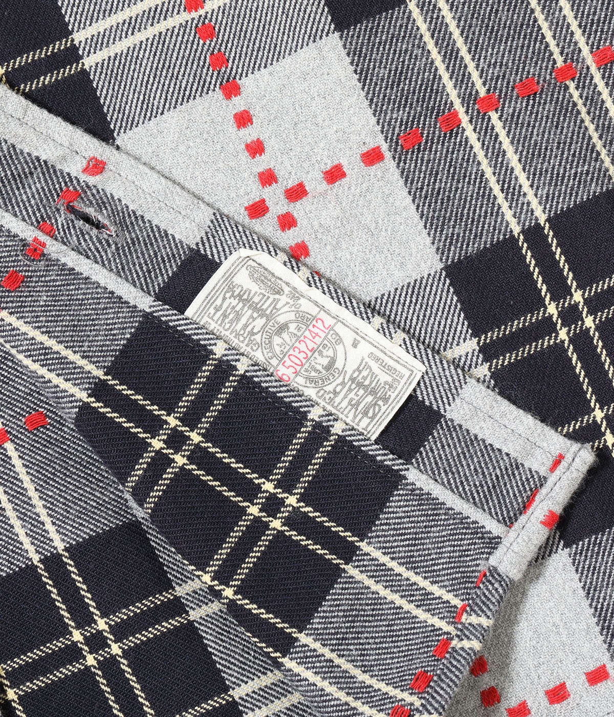 Lot No. SC29583 / FICTION ROMANCE DOBBY CHECK WORK SHIRT