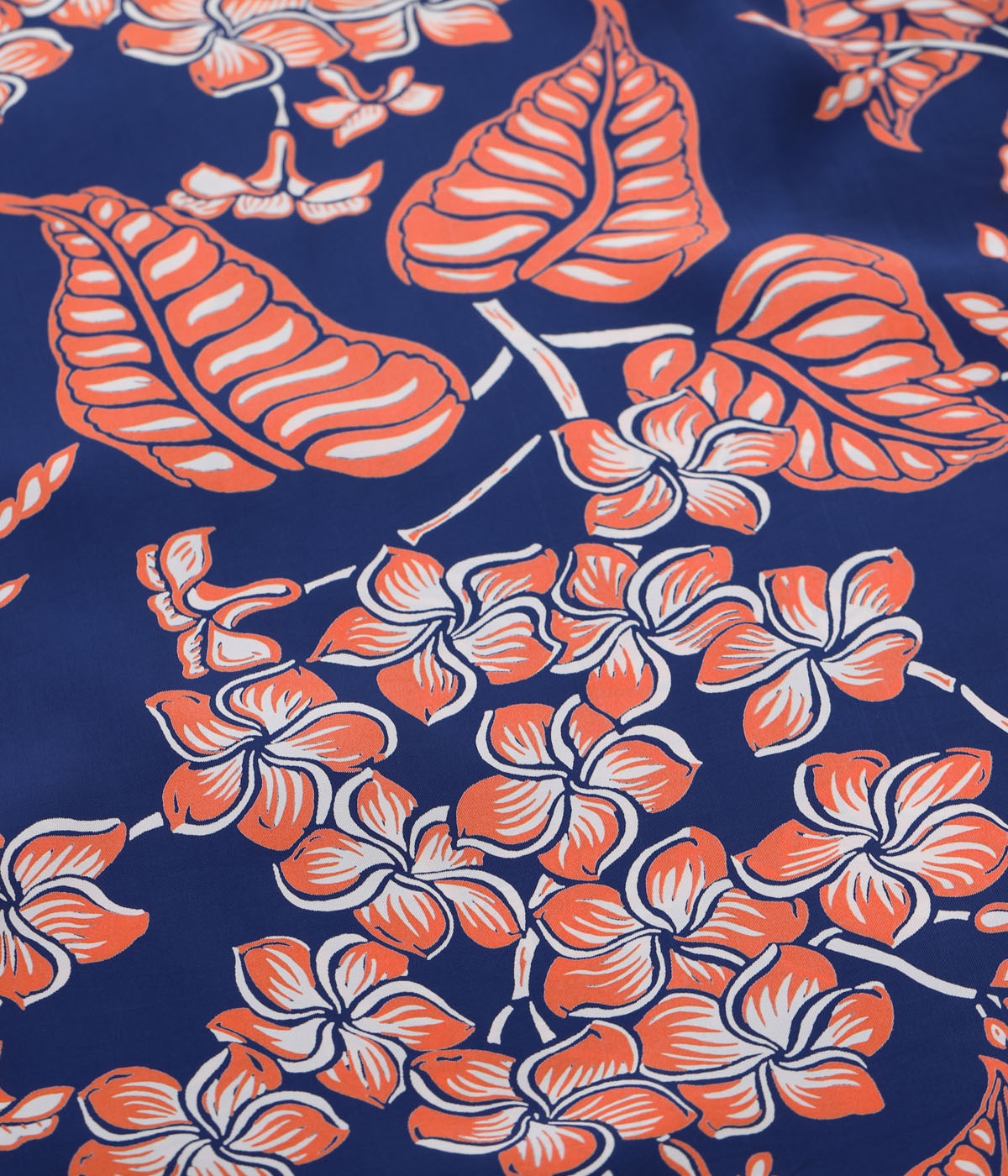 Lot No. SS39621 / RAYON HAWAIIAN SHIRT ��PLUMERIA BLOSSOMS��