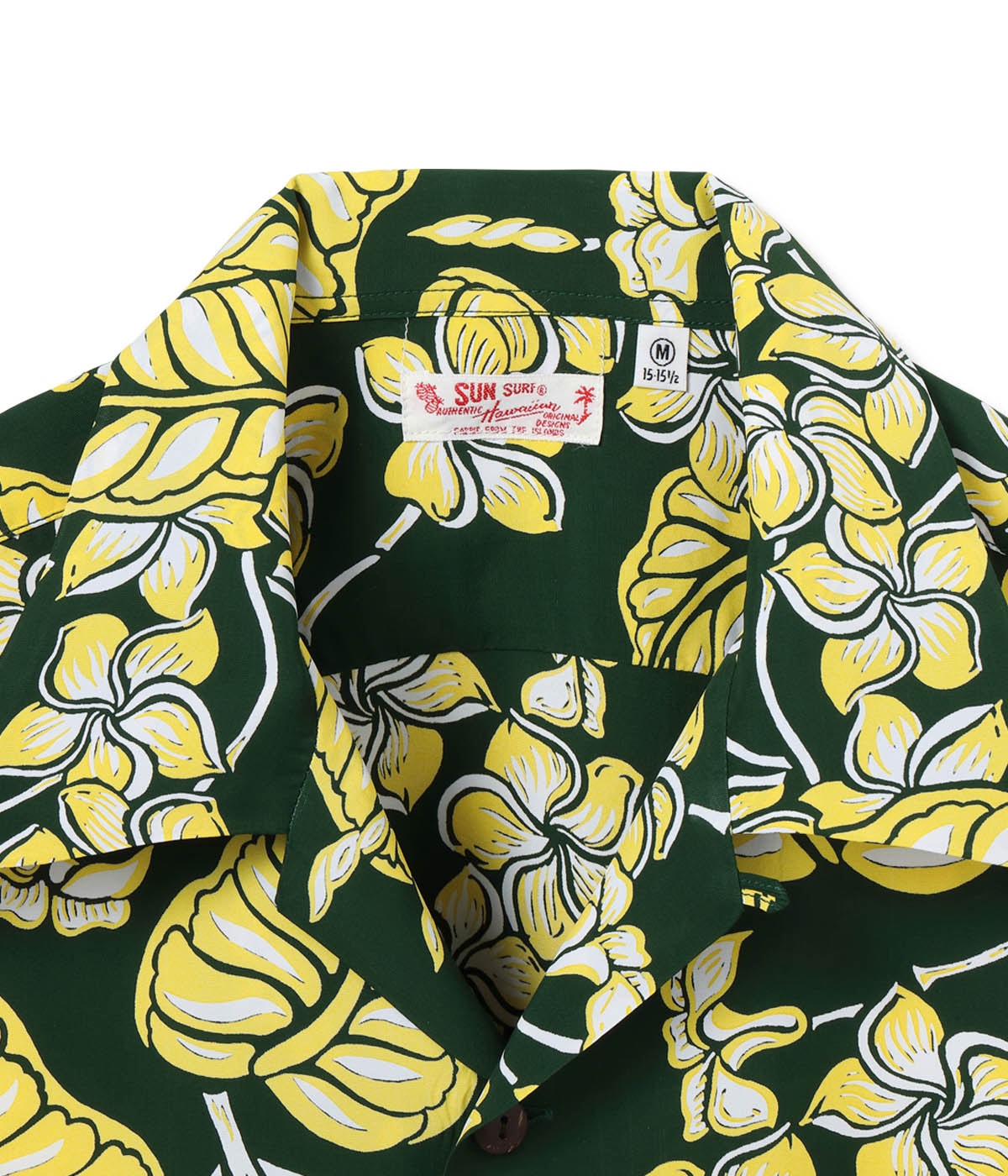 Lot No. SS39621 / RAYON HAWAIIAN SHIRT ��PLUMERIA BLOSSOMS��