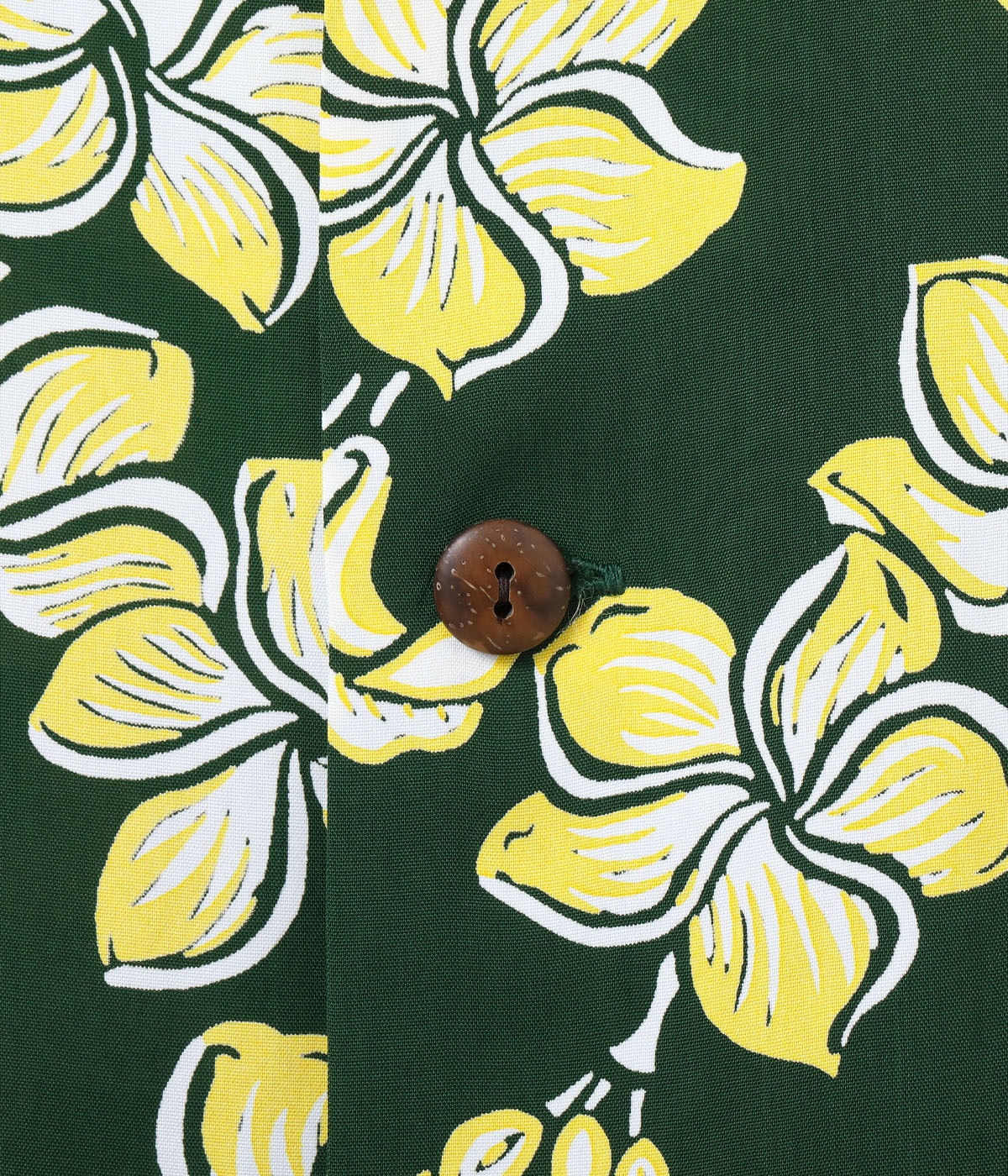 Lot No. SS39621 / RAYON HAWAIIAN SHIRT ��PLUMERIA BLOSSOMS��