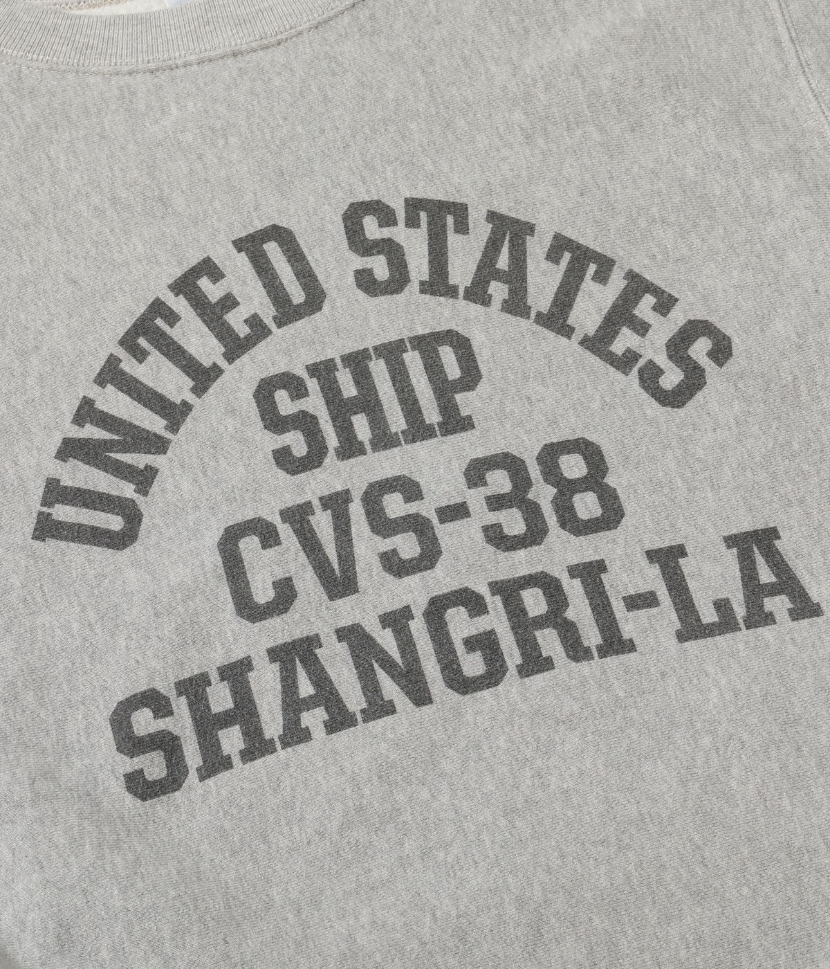 Lot No. BR69806 / HORIZONTAL KNITTING SWEAT SHIRT ��USS SHANGRI-LA��