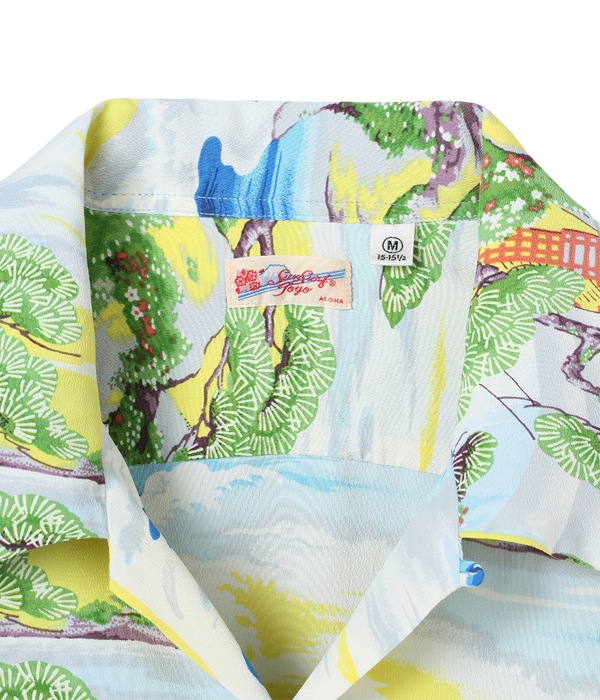 Lot No. SS38317 / RAYON HAWAIIAN SHIRT ��LAND OF RISING SUN��