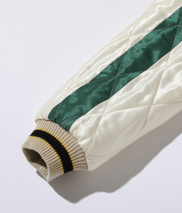 Lot No. TT15175-119 / Late 1950s Style Velveteen Souvenir Jacket POLAR BEAR  ALASKA MAP