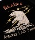 Lot No. TT15175-119 / Late 1950s Style Velveteen Souvenir Jacket POLAR BEAR  ALASKA MAP