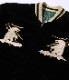 Lot No. TT15175-119 / Late 1950s Style Velveteen Souvenir Jacket POLAR BEAR  ALASKA MAP
