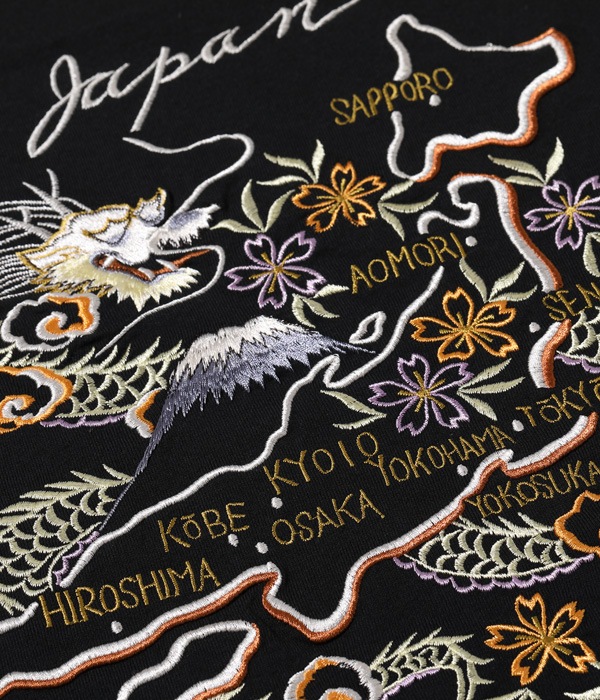 Lot No. TT79215 / SUKA T-SHIRT EMBROIDERED ��JAPAN MAP��