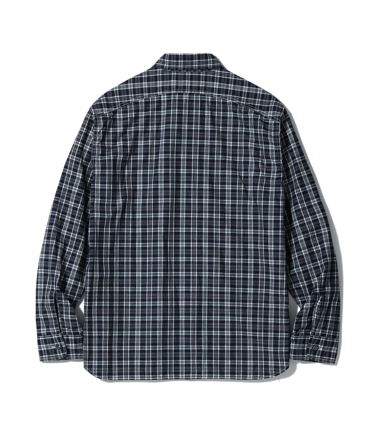 Lot No. SC29672 / FICTION ROMANCE 4oz. INDIGO CHECK WORK SHIRT