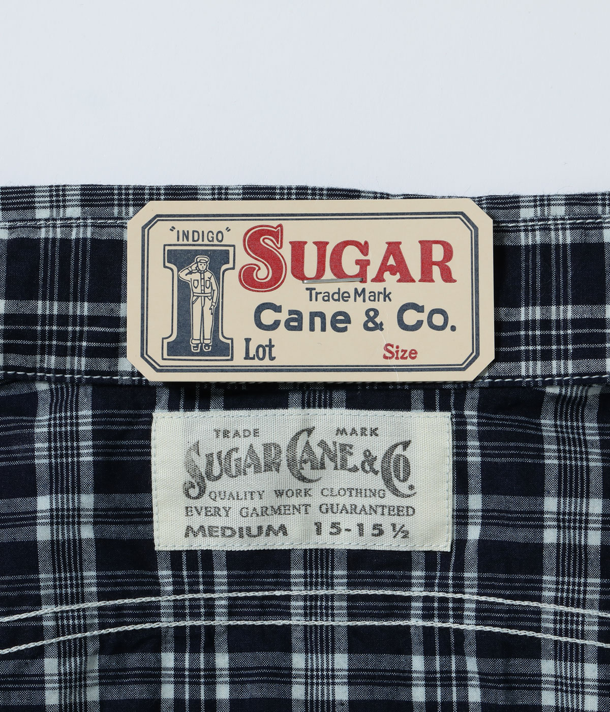 Lot No. SC29672 / FICTION ROMANCE 4oz. INDIGO CHECK WORK SHIRT