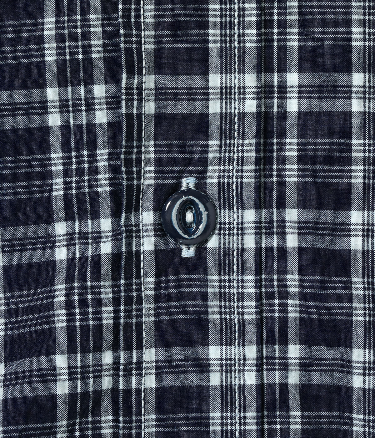 Lot No. SC29672 / FICTION ROMANCE 4oz. INDIGO CHECK WORK SHIRT