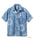 Lot No. DK39642 / DUKE KAHANAMOKU INDIGO COTTON HAWAIIAN SHIRT ��DUKE'S PALEU��