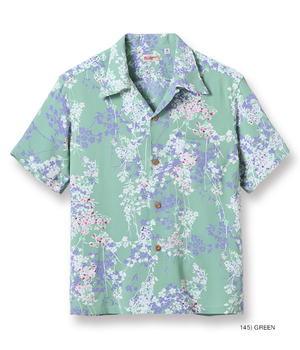 Lot No. SS38319 / RAYON HAWAIIAN SHIRT ��CHERRY BLOSSOMS��
