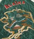 Lot No. TT15175-119 / Late 1950s Style Velveteen Souvenir Jacket POLAR BEAR  ALASKA MAP (Reversible Side)