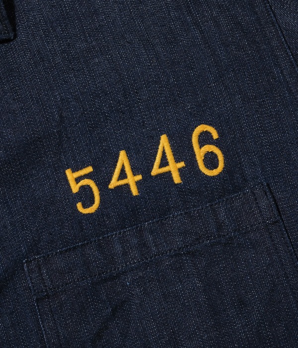 Lot No. TT15265-128 / Late 1960s Style Blue Denim Okinawa Jumper FAR EAST CRUISE 69 (ONE WASH)