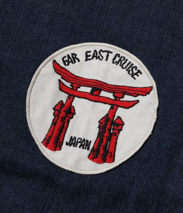 Lot No. TT15265-128 / Late 1960s Style Blue Denim Okinawa Jumper FAR EAST CRUISE 69 (ONE WASH)