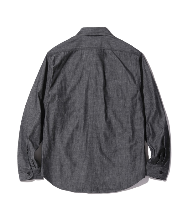 Lot No. SC29159 / BLACK CHAMBRAY WORK SHIRT (LONG SLEEVE)