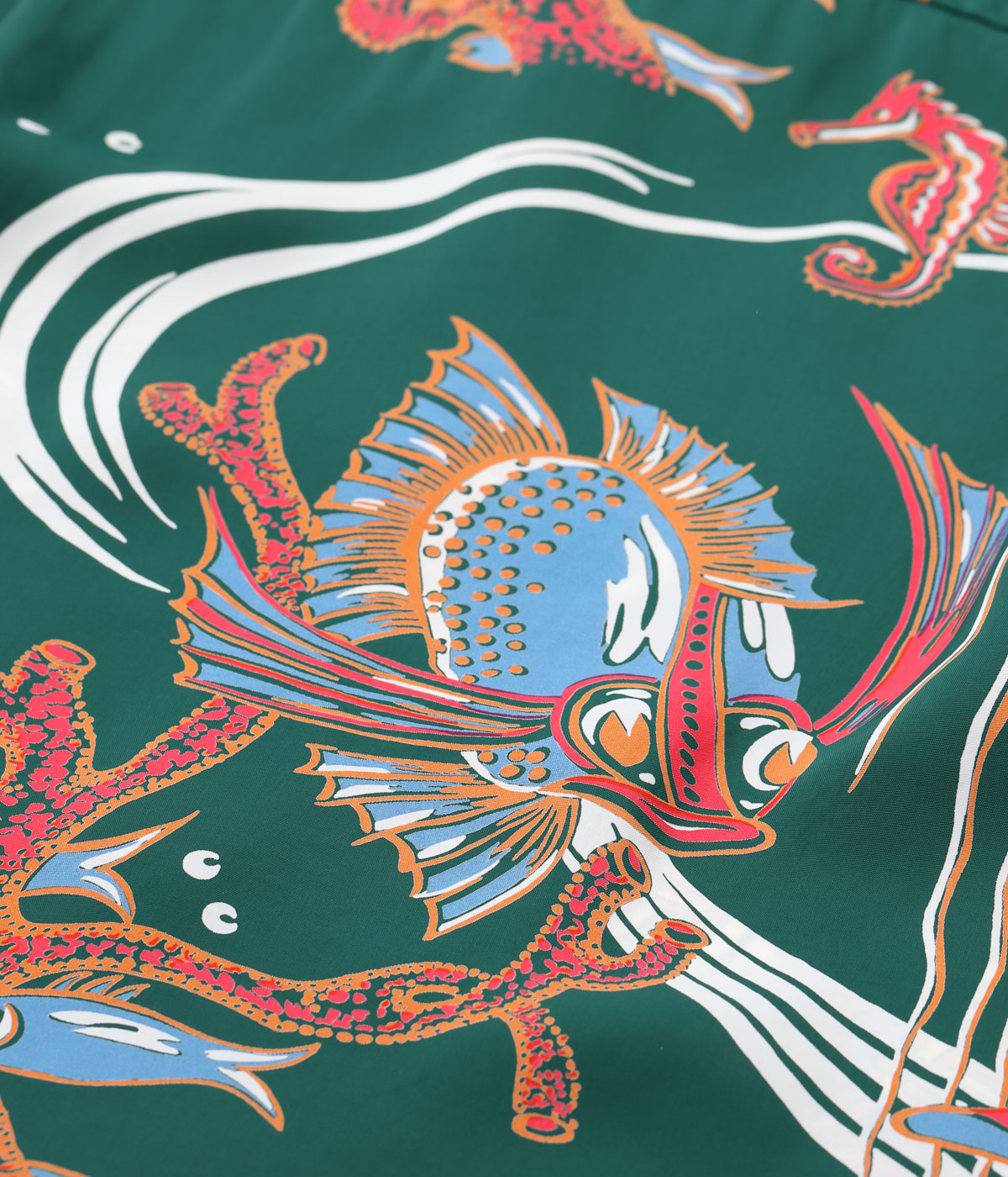 Lot No. SS39417 / RAYON HAWAIIAN SHIRT ��BUG EYED FISH��