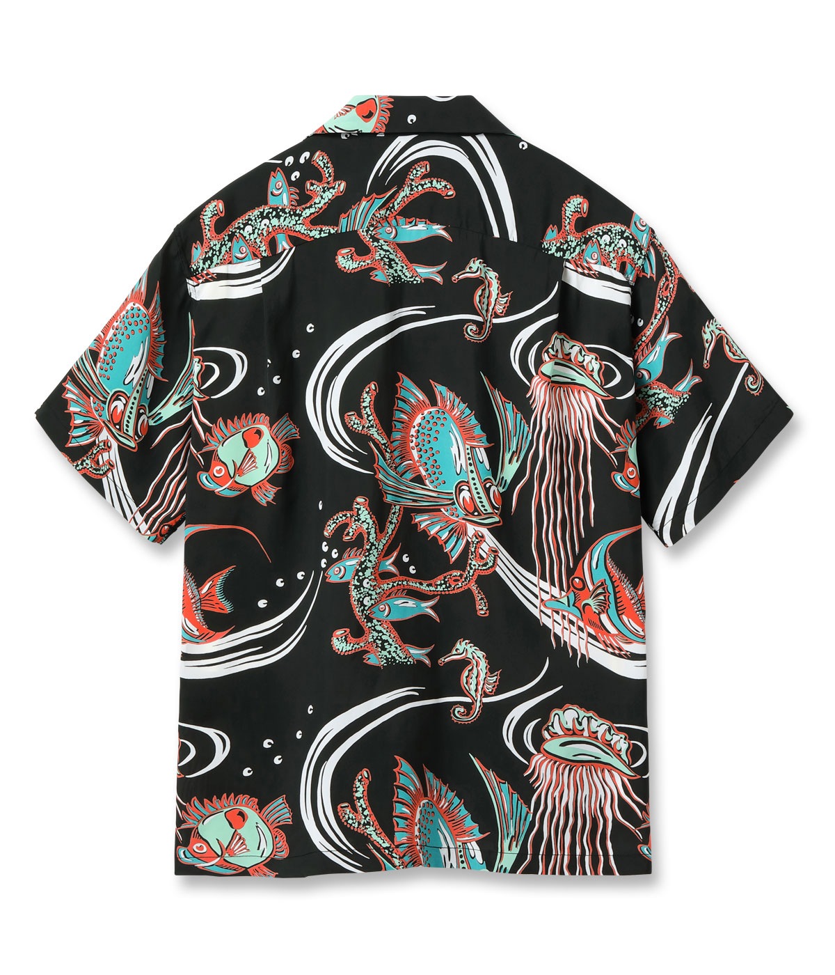 Lot No. SS39417 / RAYON HAWAIIAN SHIRT ��BUG EYED FISH��