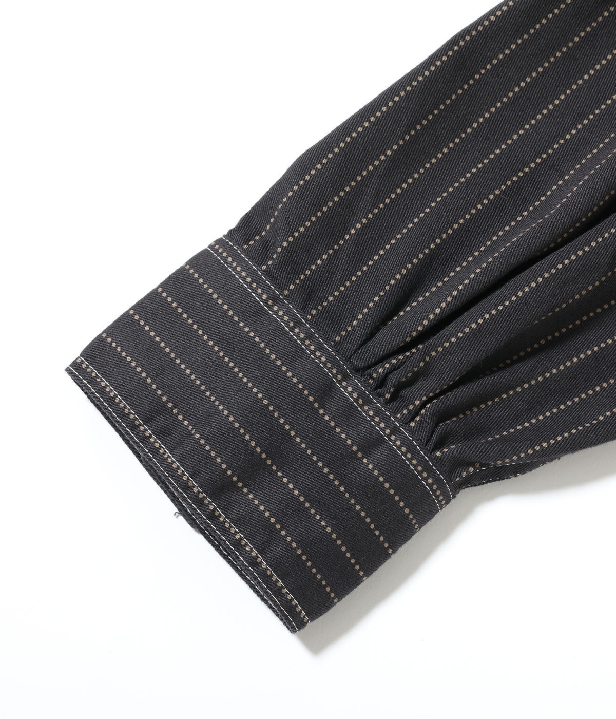 Lot No. SC29585 / FICTION ROMANCE 8.5oz. BLACK WABASH STRIPE WORK SHIRT