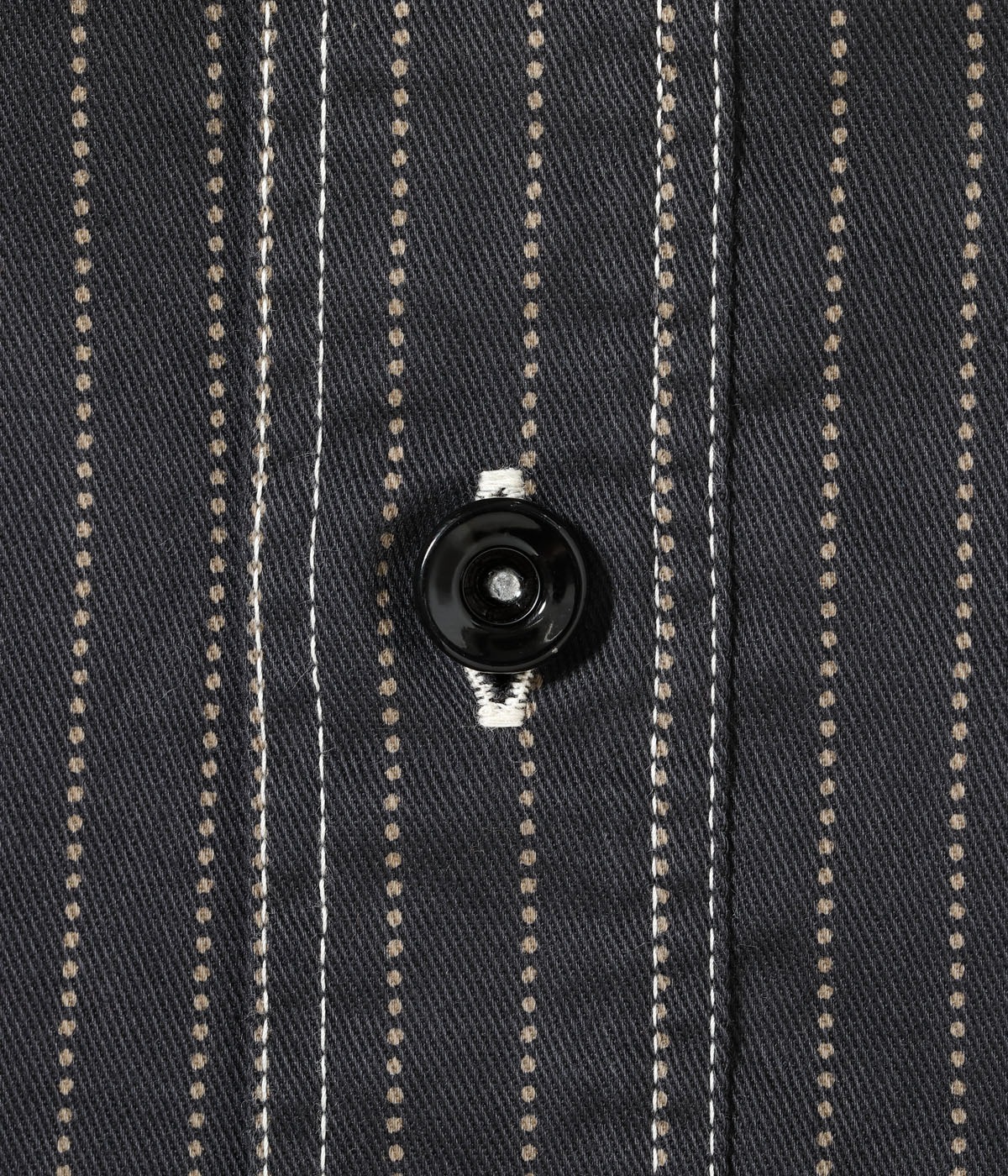 Lot No. SC29585 / FICTION ROMANCE 8.5oz. BLACK WABASH STRIPE WORK SHIRT