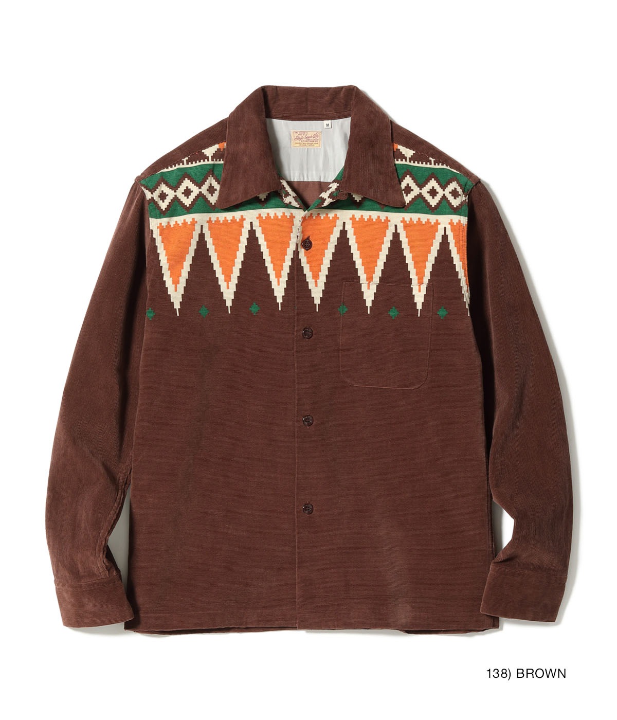 Lot No. SE29384 / Mid 1950s Style Corduroy Sports Shirt ��GUATEMALA��