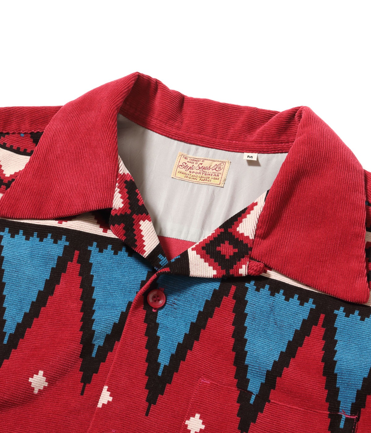 Lot No. SE29384 / Mid 1950s Style Corduroy Sports Shirt ��GUATEMALA��
