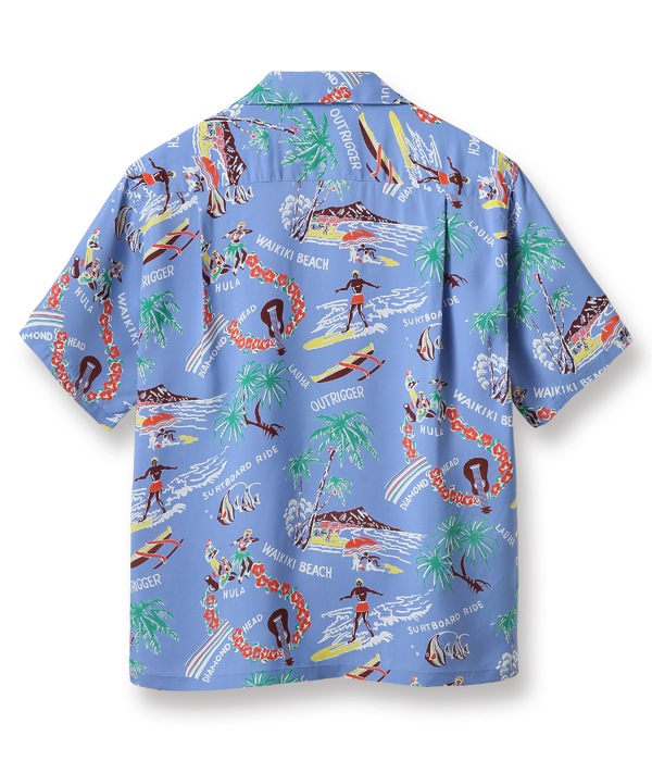 Lot No. SS38578 / RAYON HAWAIIAN SHIRT ��SOUTHSEA TRIP��