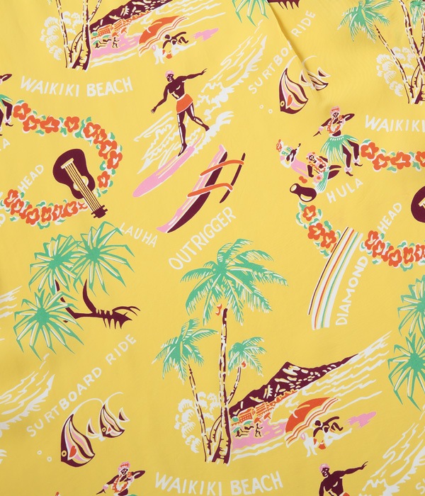 Lot No. SS38578 / RAYON HAWAIIAN SHIRT ��SOUTHSEA TRIP��