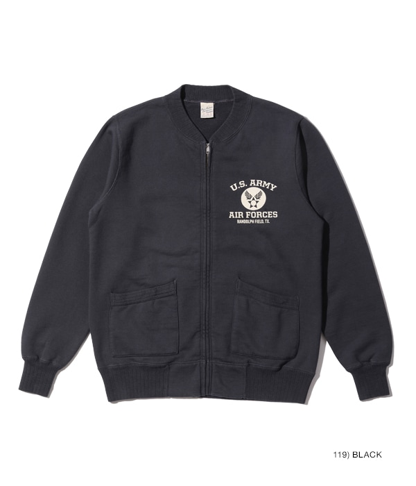 Lot No. BR65601 / SET-IN ZIP SWEAT SHIRT “U.S. ARMY AIR