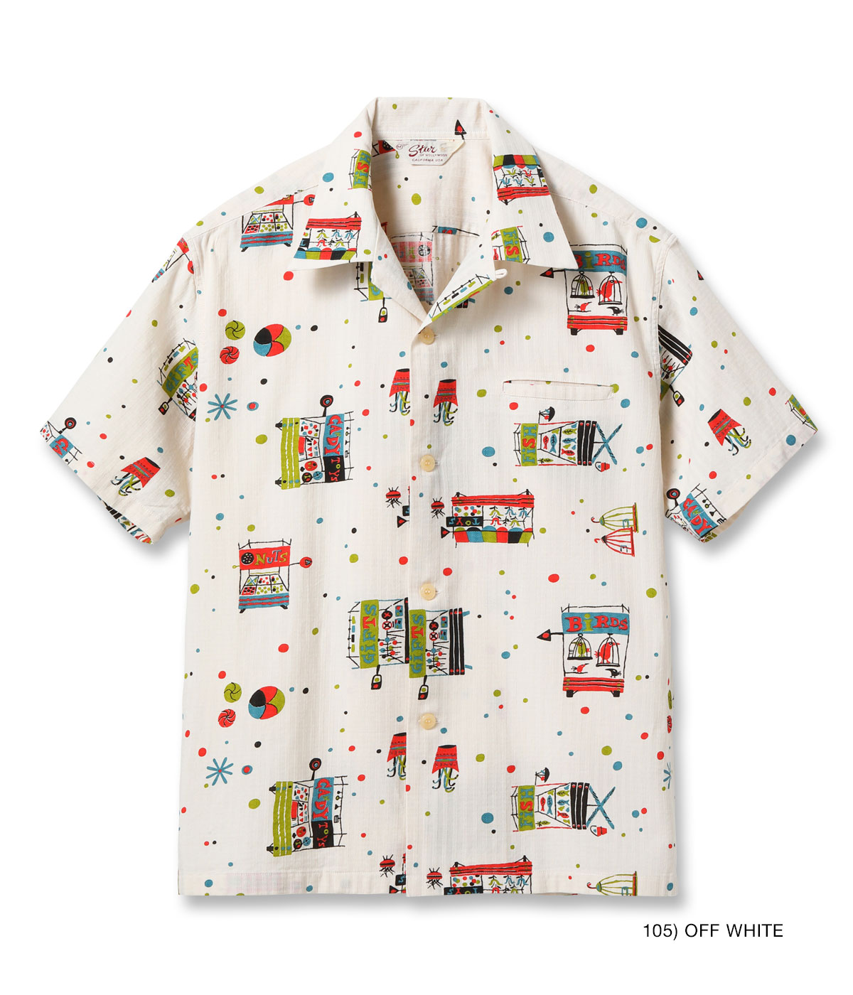 Lot No. SH39497 / DOBBY COTTON OPEN SHIRT STREET STALL