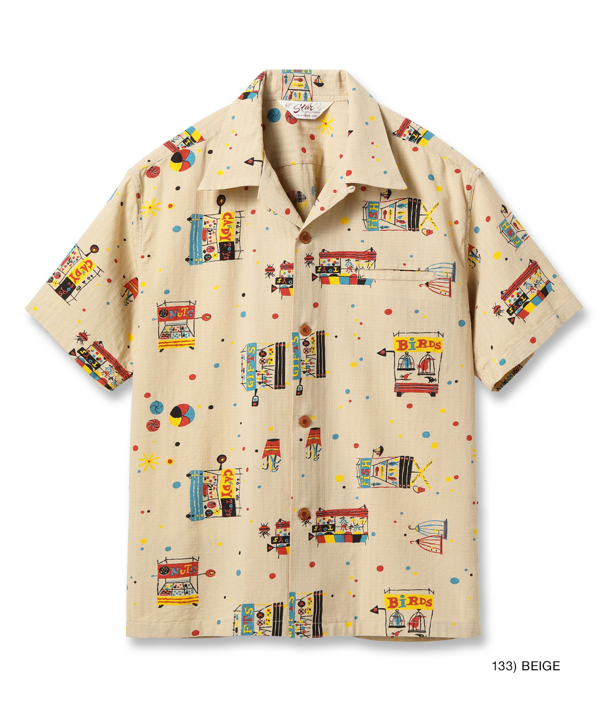 Lot No. SH39497 / DOBBY COTTON OPEN SHIRT STREET STALL