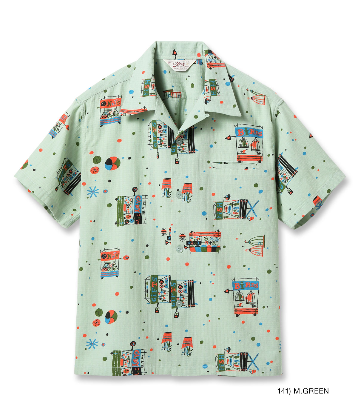 Lot No. SH39497 / DOBBY COTTON OPEN SHIRT STREET STALL