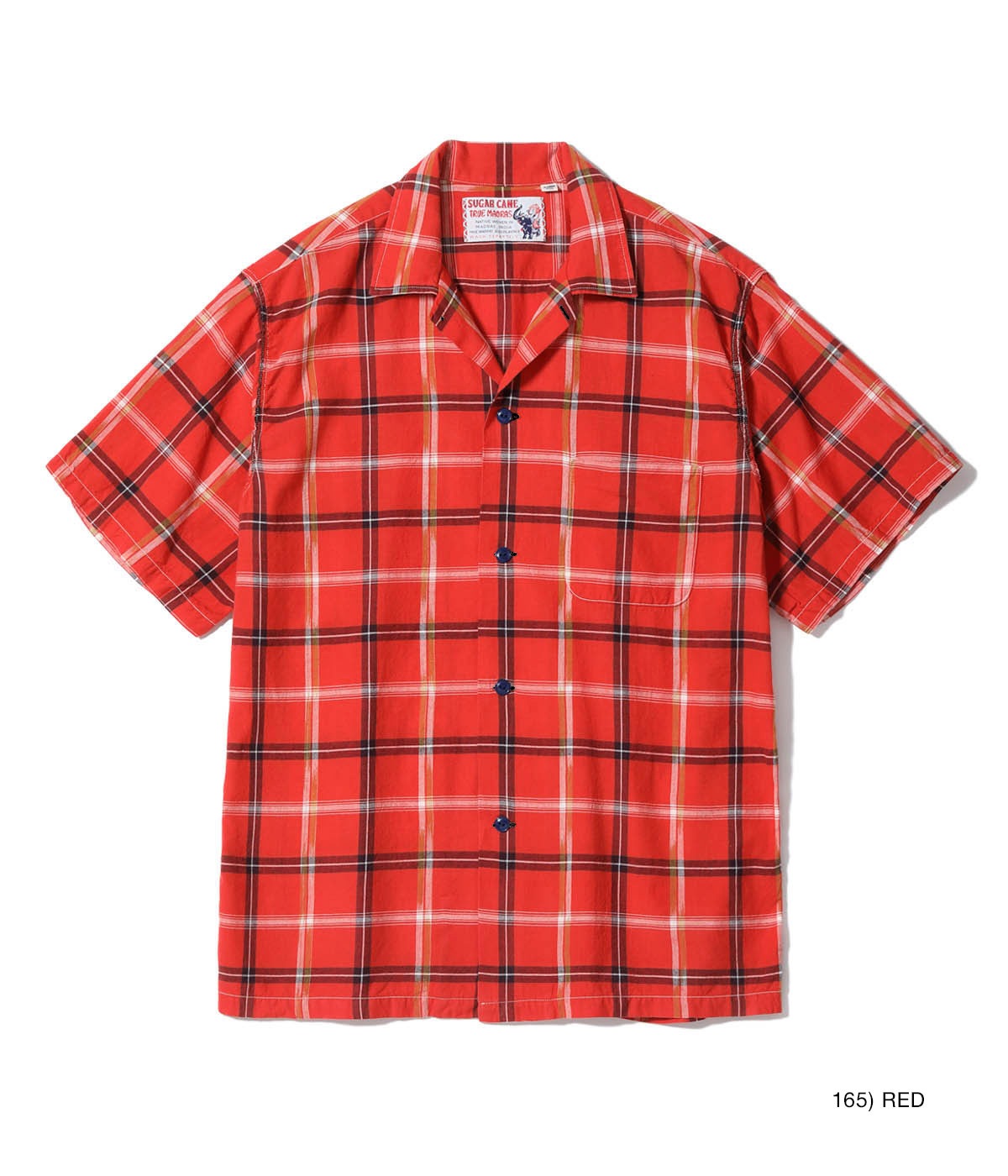 Lot No. SC39516 / MADRAS CHECK OPEN SHIRT