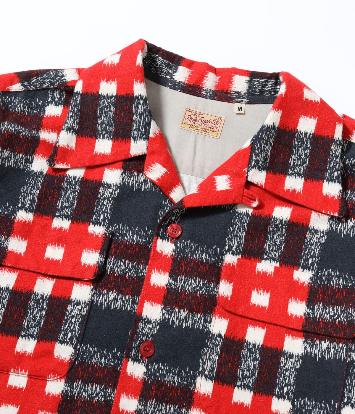 Lot No. SE29573 / Mid 1950s Style Flannel Sports Shirt ��PLAID��