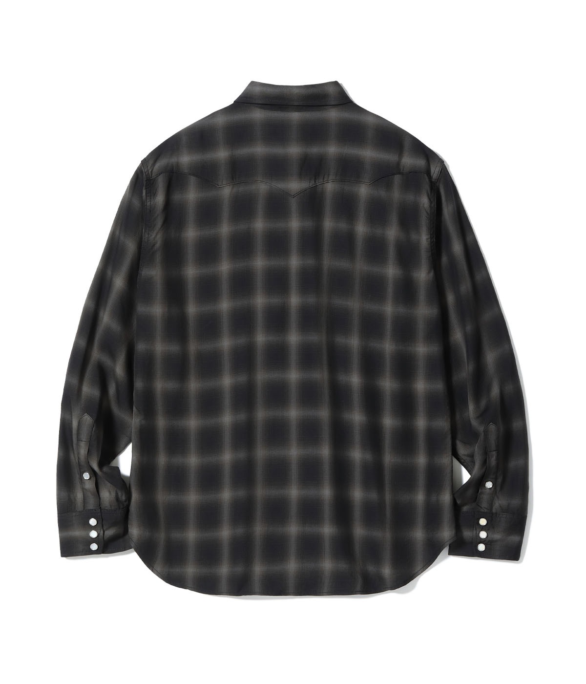 Lot No. SC29688 / OMBRE CHECK WESTERN SHIRT